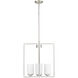 Luxx 4 Light 18 inch Brushed Nickel Indoor Pendant Ceiling Light